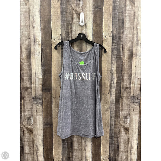 Top Sleeveless Basic By Lane Bryant In Grey, Size: Xl