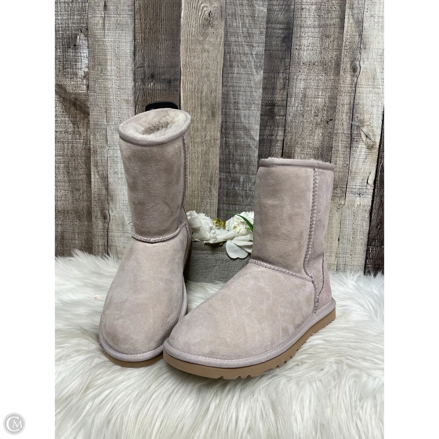 Boots Designer By Ugg In Pink, Size: 6