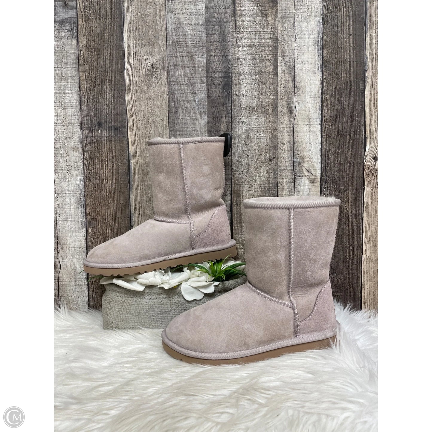 Boots Designer By Ugg In Pink, Size: 6