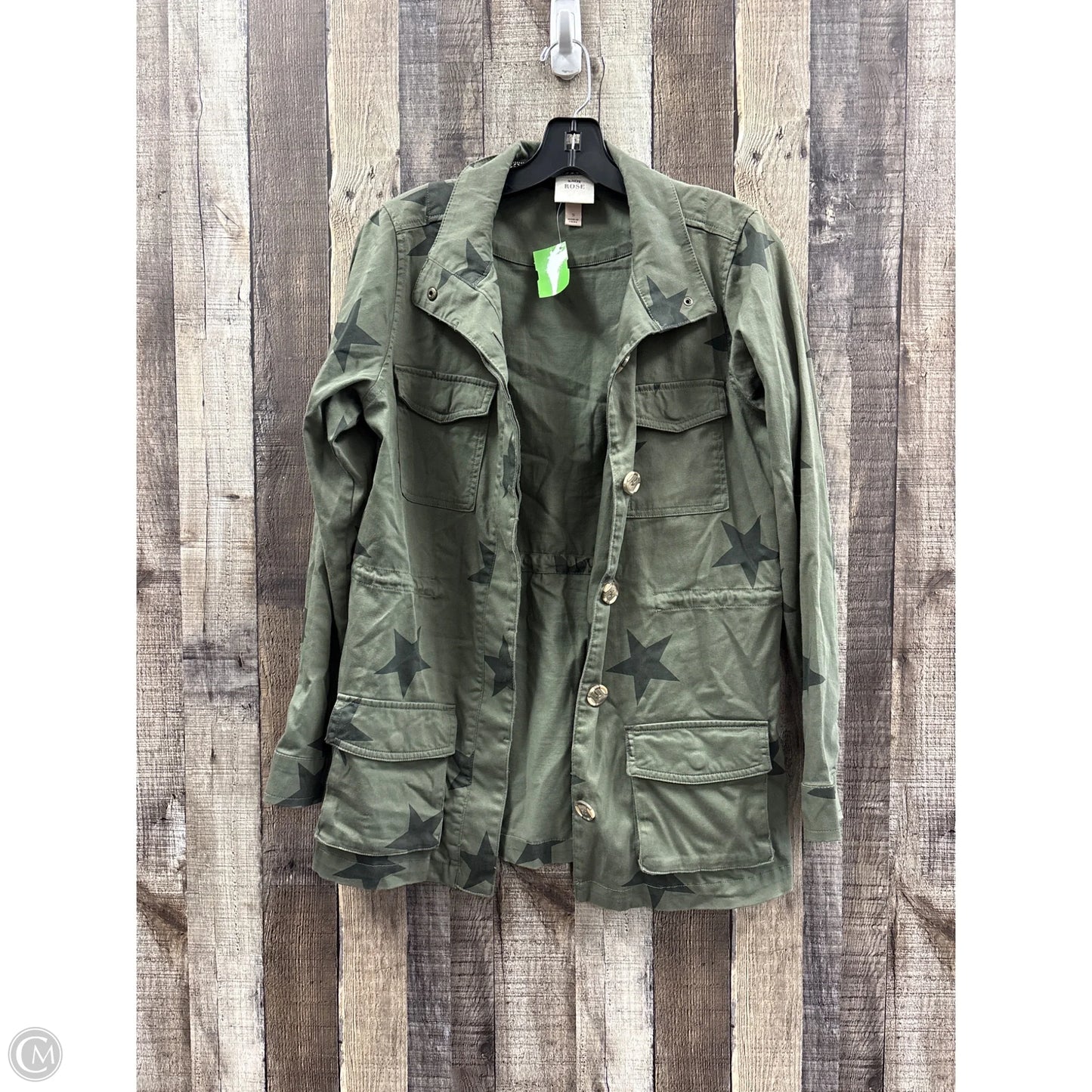 Jacket Utility By Knox Rose In Green, Size: S