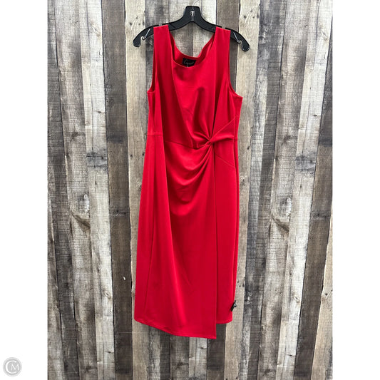 Dress Casual Maxi By Connected Apparel In Red, Size: 14