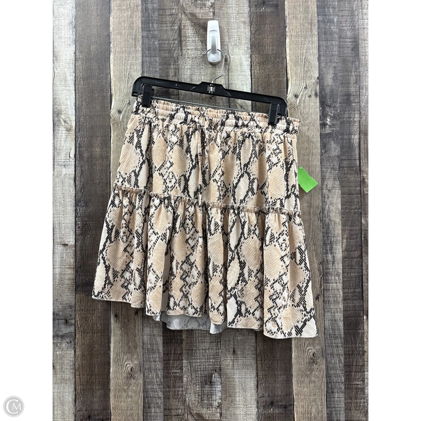 Skirt Mini & Short By Cmf In Animal Print, Size: Xl