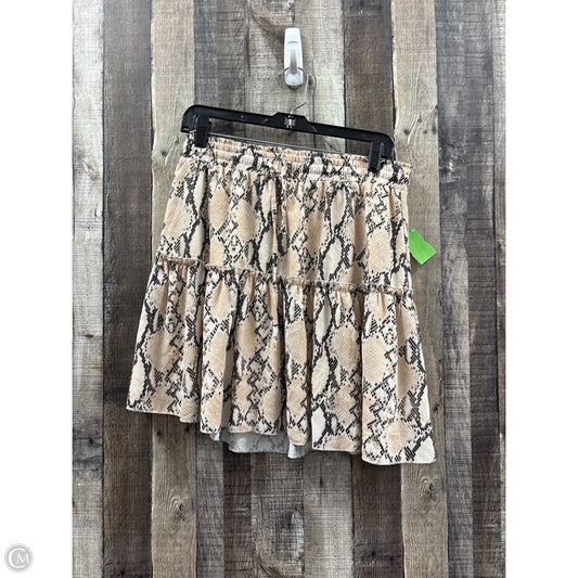 Skirt Mini & Short By Cmf In Animal Print, Size: Xl