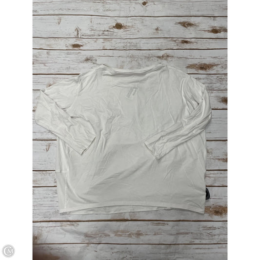 Athletic Top Long Sleeve Collar By Lululemon In White, Size: S