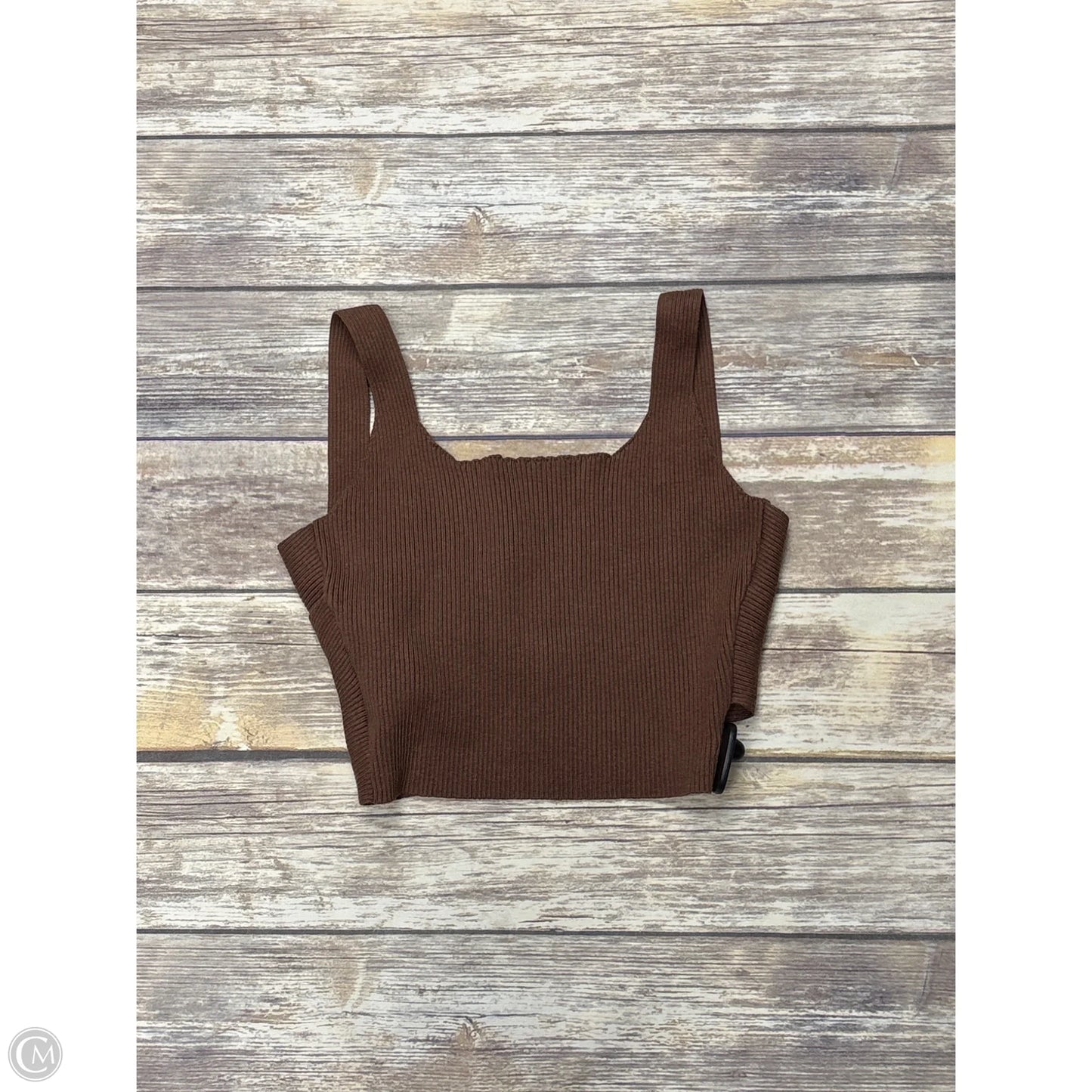 Top Sleeveless By Cme In Brown, Size: S