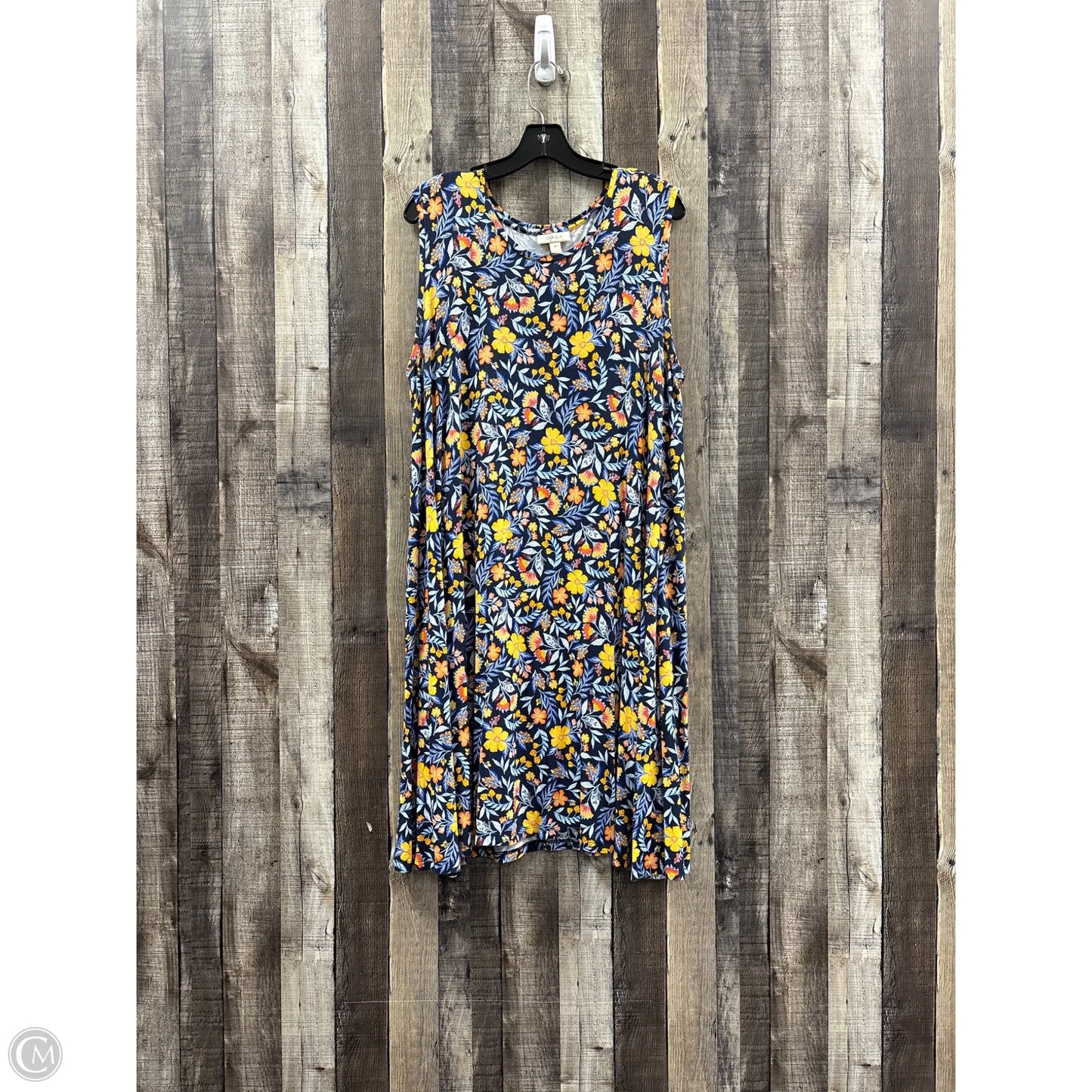 Dress Casual Midi By Style And Company In Blue, Size: 2x