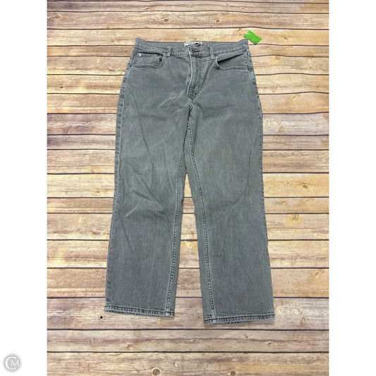 Jeans Straight By Abercrombie And Fitch In Grey, Size: 10