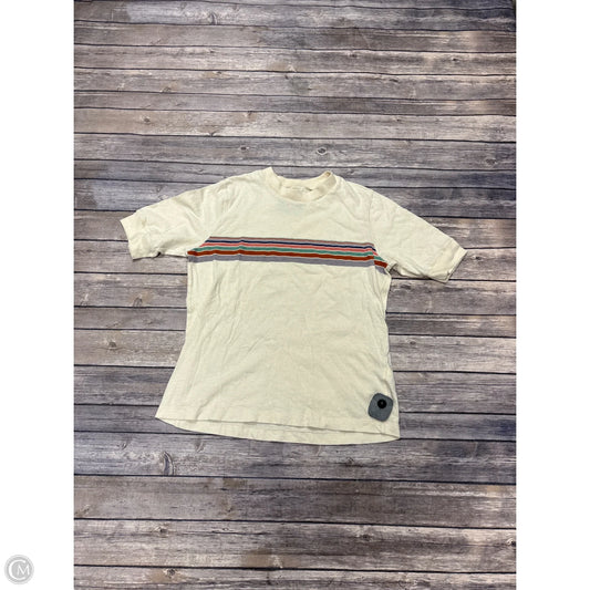 Top Short Sleeve By Madewell In Beige, Size: S