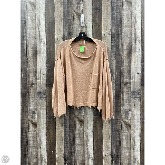 Sweater By Free People In Orange, Size: Xs
