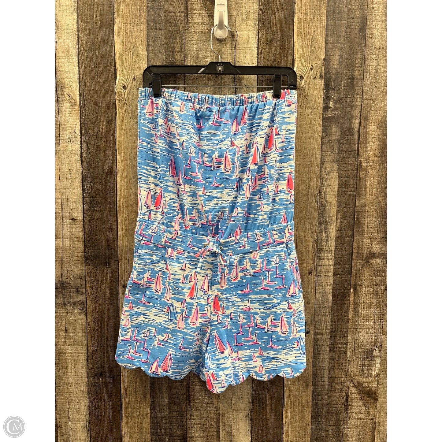 Romper Designer By Lilly Pulitzer In Blue, Size: M