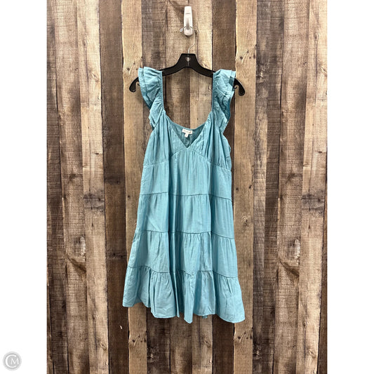 Dress Casual Midi By Blu Pepper In Blue, Size: L