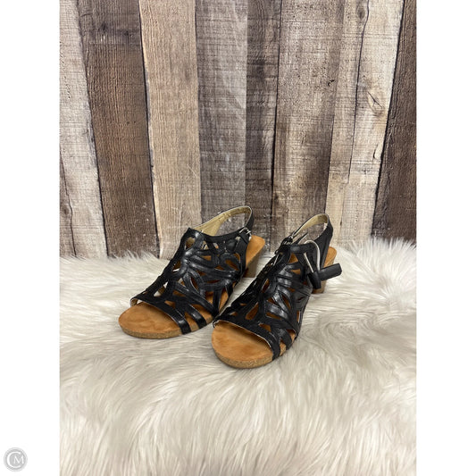 Sandals Heels Block By Josef Seibel In Black, Size: 10