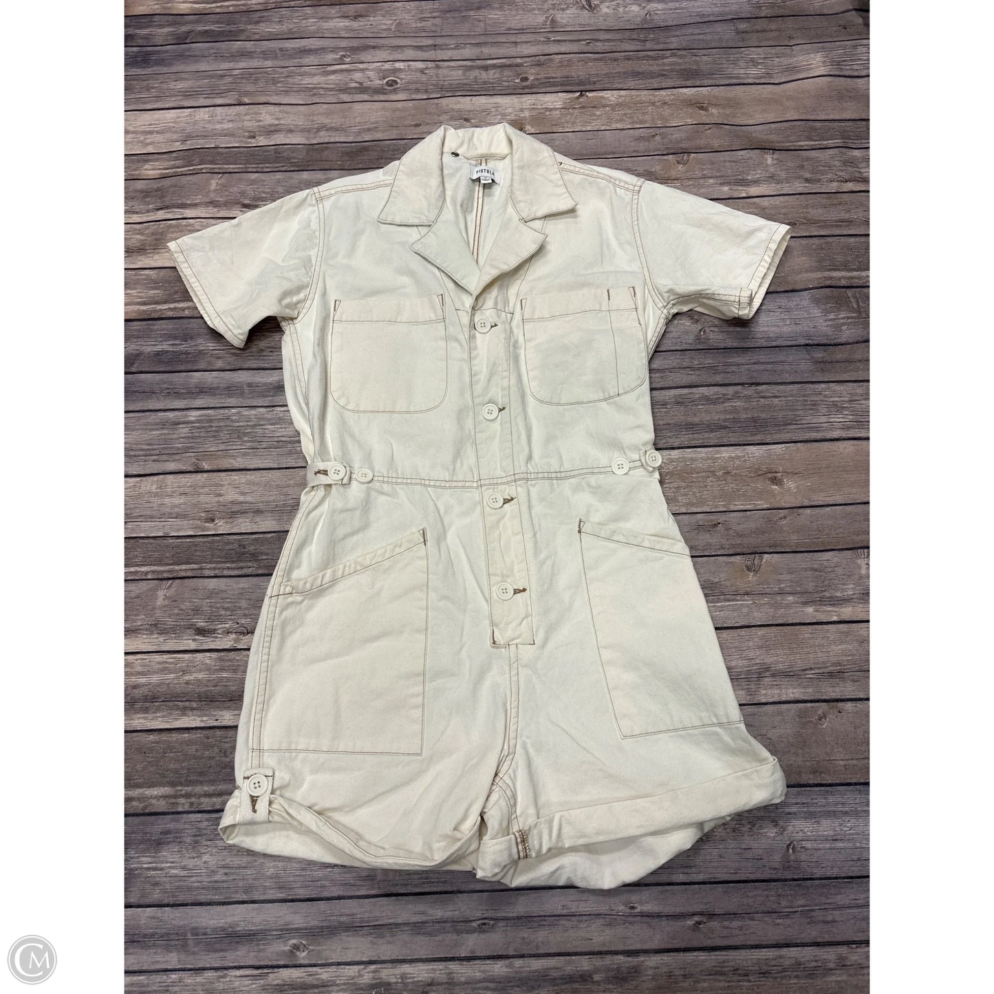 Romper By Pistola In Ivory, Size: S