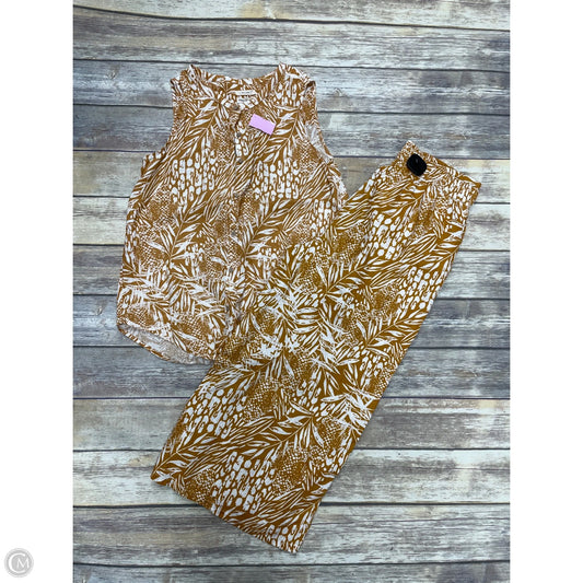 Pants Set 2pc By Christian Siriano In Yellow, Size: L