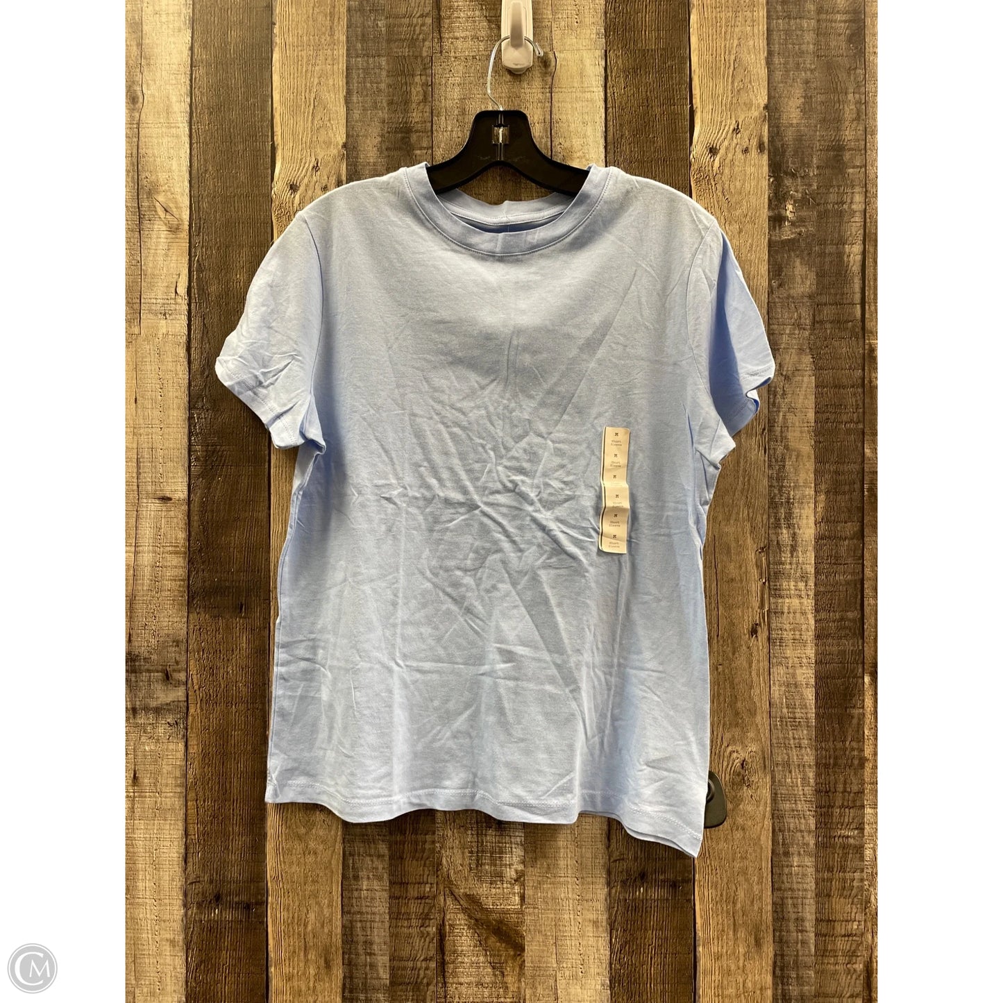 Top Short Sleeve Basic By A New Day In Blue, Size: M