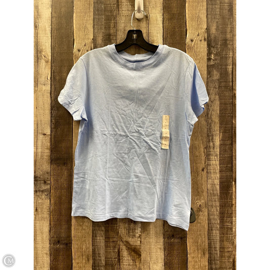 Top Short Sleeve Basic By A New Day In Blue, Size: M