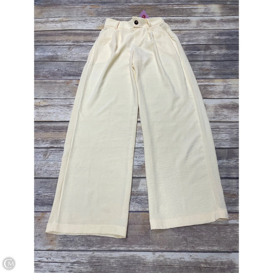 Pants Wide Leg By Cme In Yellow, Size: S