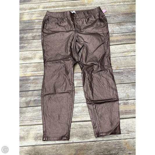 Pants Leggings By Lane Bryant In Bronze, Size: 20