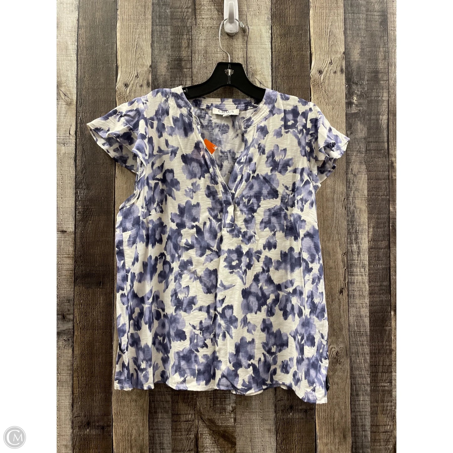 Top Short Sleeve By Chaus In Purple, Size: M