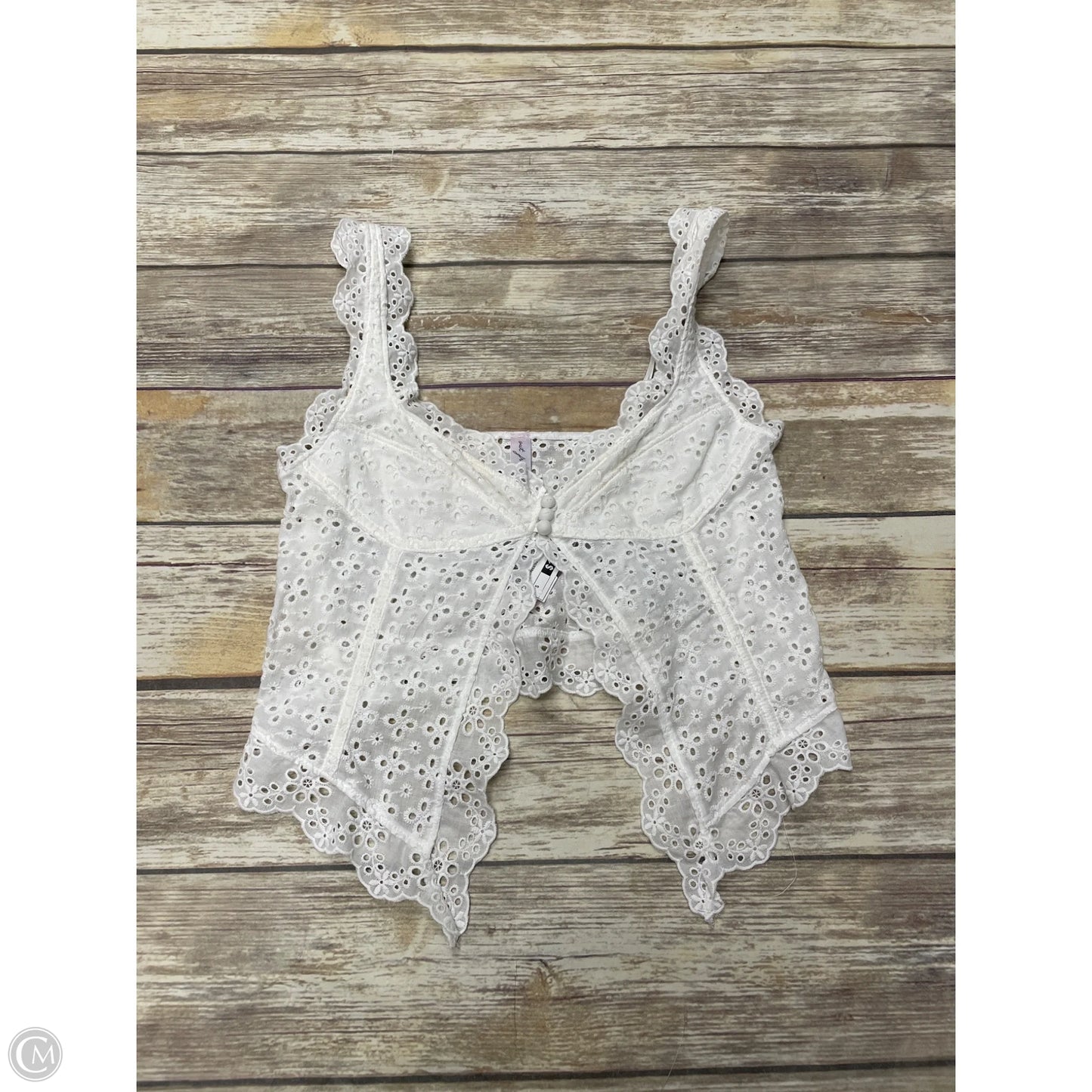 Top Sleeveless By Out From Under In White, Size: S