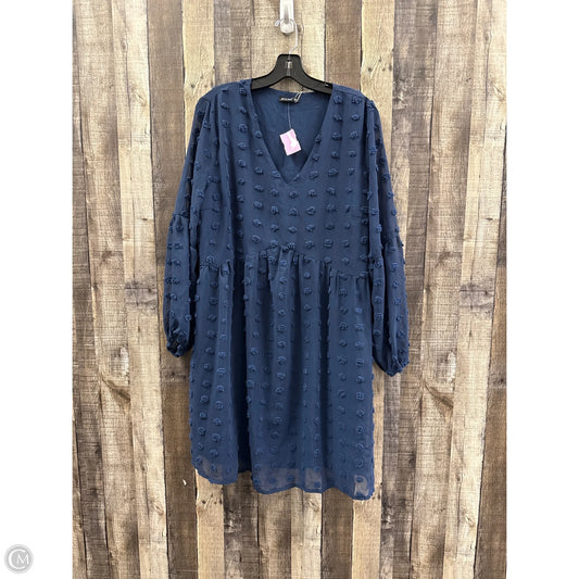 Dress Casual Midi By Miholl In Blue, Size: Xl