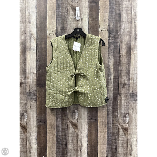 Vest Puffer & Quilted By Blu Pepper In Green, Size: L
