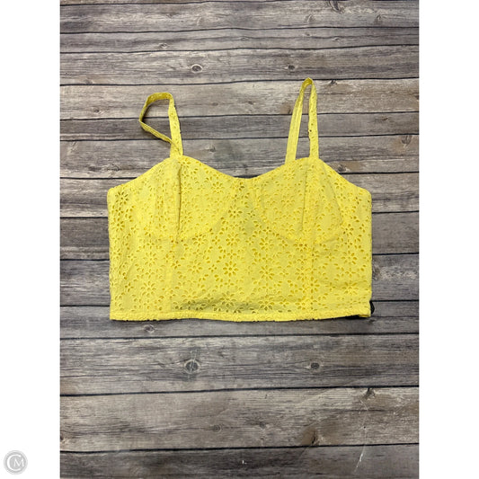 Top Sleeveless By Cme In Yellow, Size: Xl