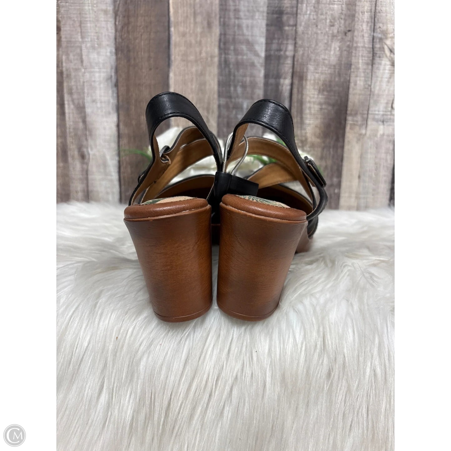 Sandals Heels Block By Boc In Black, Size: 10