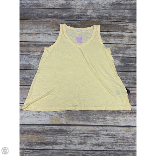 Top Sleeveless Basic By Old Navy In Yellow, Size: L