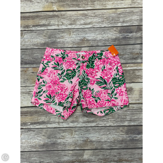 Shorts Designer By Lilly Pulitzer In Green & Pink, Size: 4