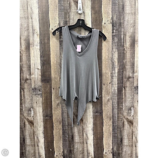 Top Sleeveless By Miss Chievous In Grey, Size: S