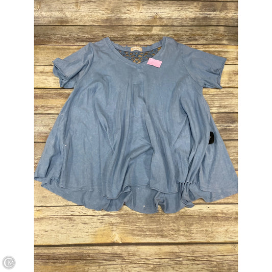 Top Short Sleeve By Altard State In Blue, Size: S