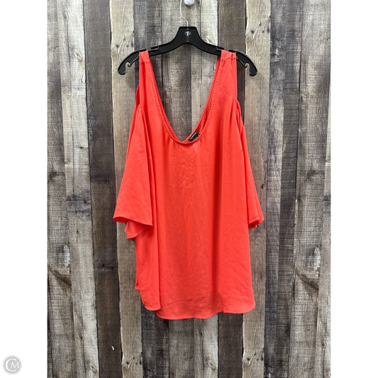 Top Short Sleeve By Torrid In Coral, Size: 4x