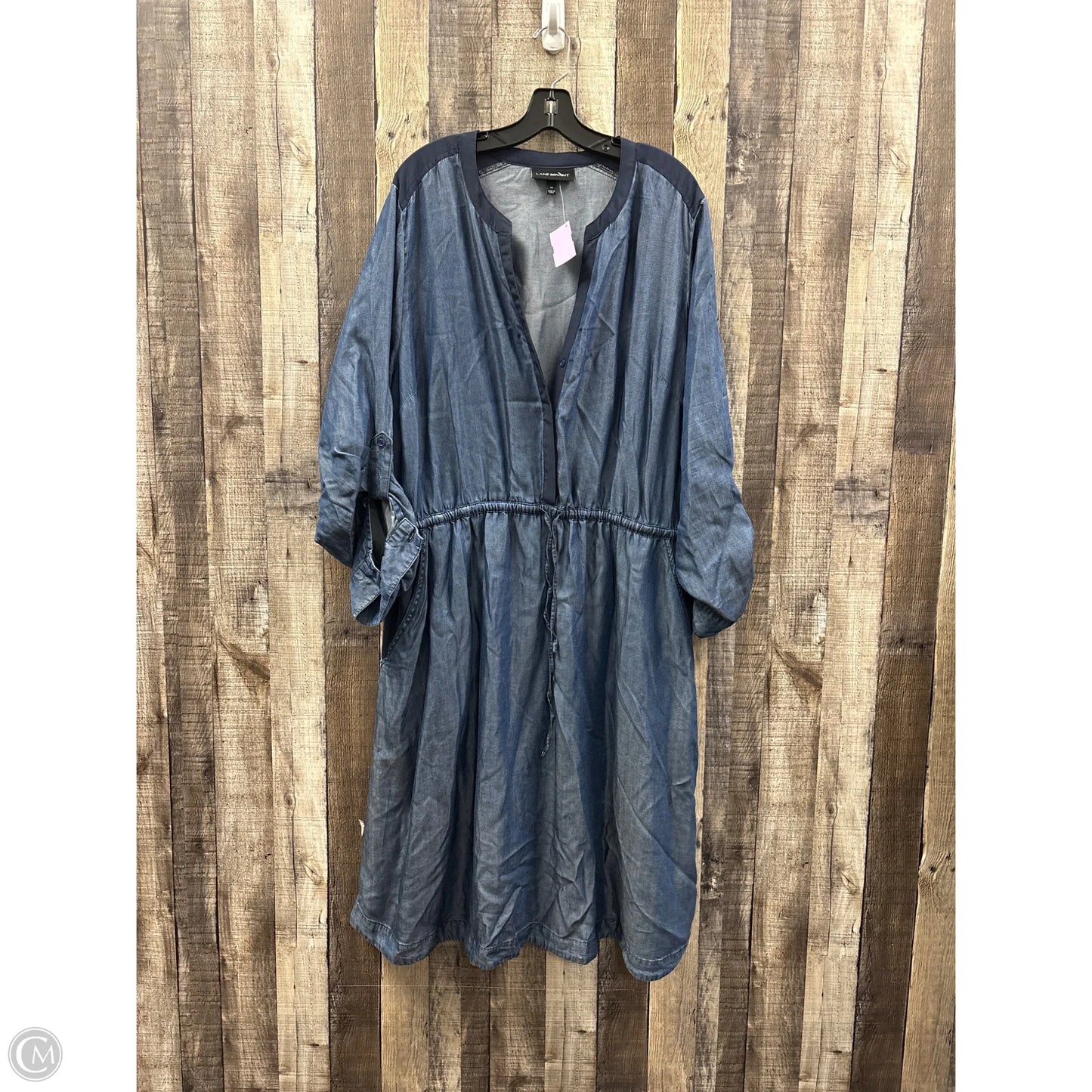 Dress Casual Midi By Lane Bryant In Blue, Size: 24
