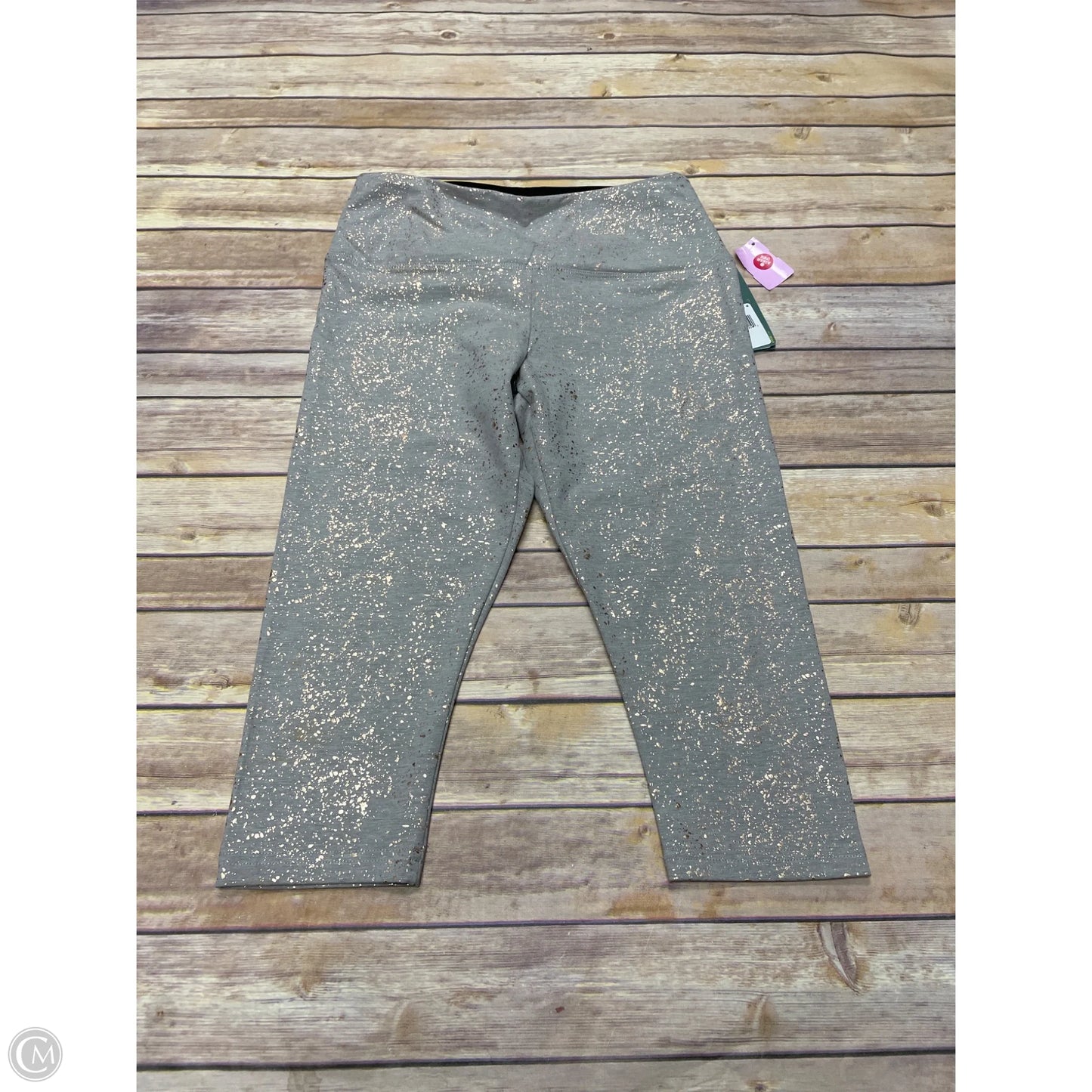 Athletic Leggings By Lysse In Grey, Size: M
