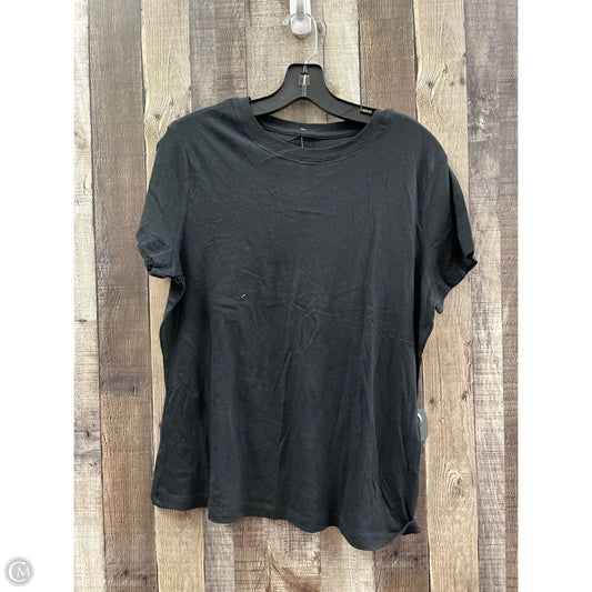 Top Short Sleeve Basic By A New Day In Black, Size: M