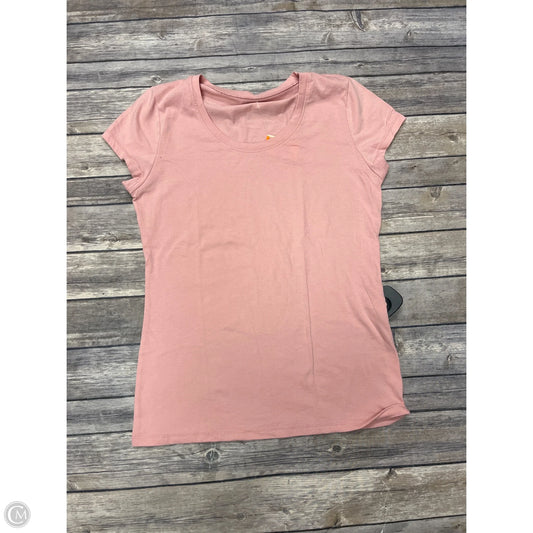 Top Short Sleeve Basic By No Boundaries In Pink, Size: M