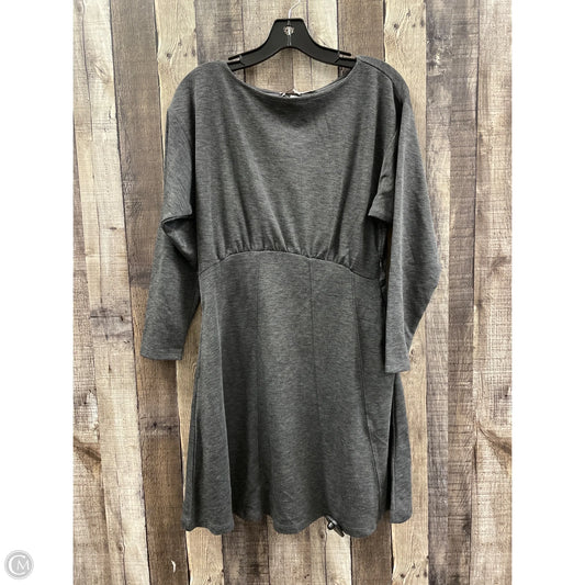 Dress Casual Midi By Loft In Grey, Size: M