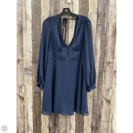 Dress Casual Midi By Cmc In Blue, Size: 14