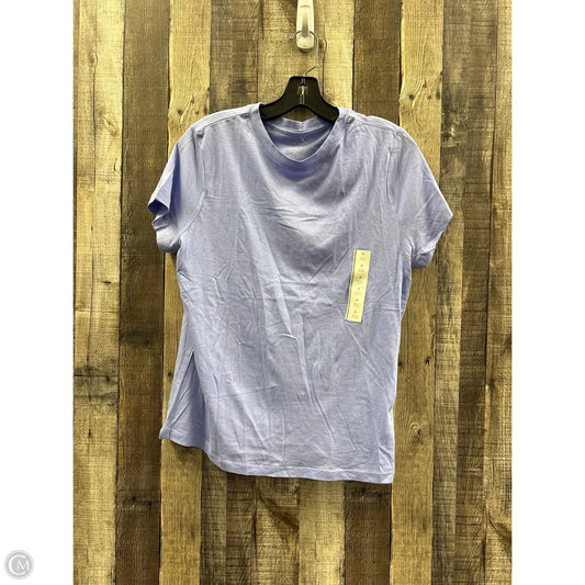 Top Short Sleeve Basic By A New Day In Purple, Size: M