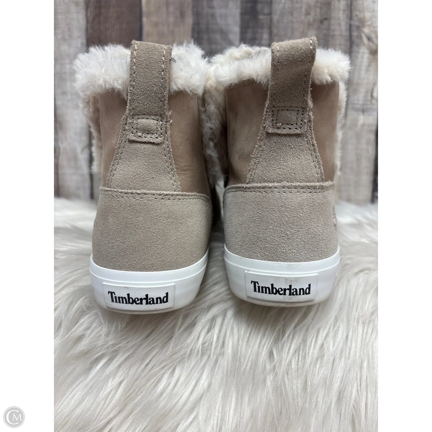 Boots Ankle Flats By Timberland In Beige, Size: 8.5