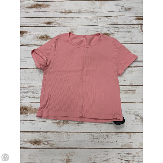 Top Short Sleeve By Out From Under In Pink, Size: M