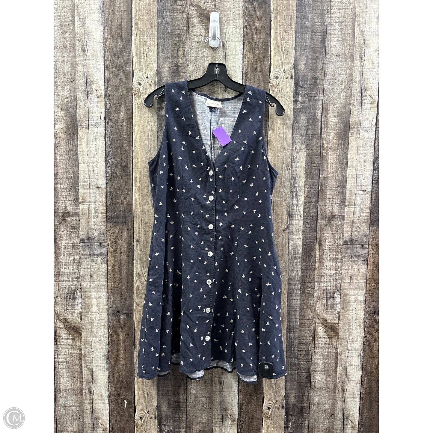 Dress Casual Midi By Universal Thread In Blue, Size: M