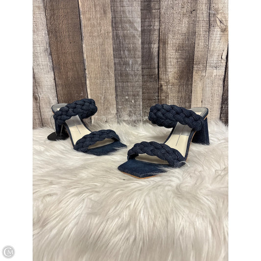 Sandals Heels Block By Dolce Vita In Blue, Size: 6.5