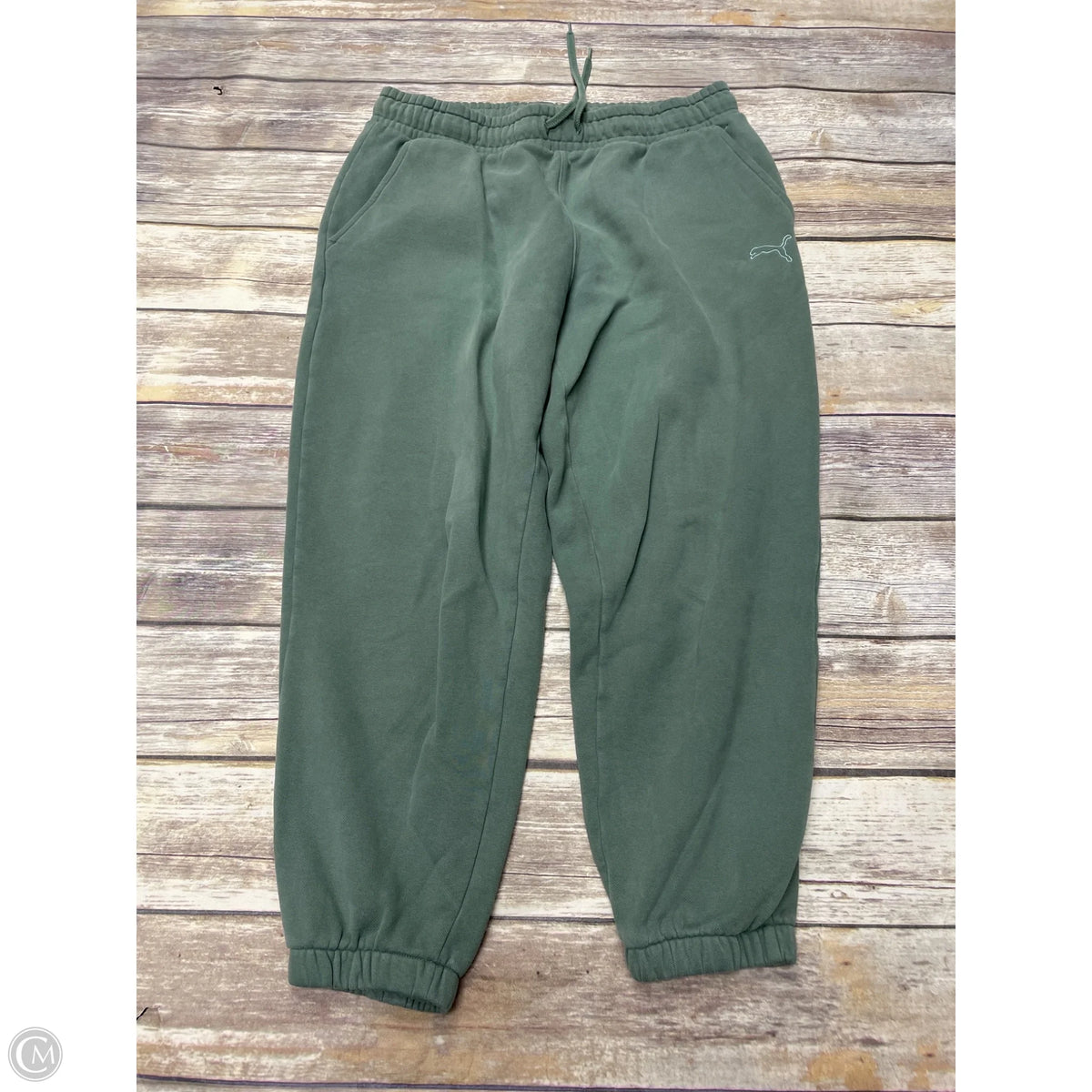 Athletic Pants By Puma In Green, Size: L