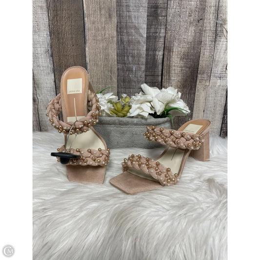 Sandals Heels Block By Dolce Vita In Brown, Size: 6.5