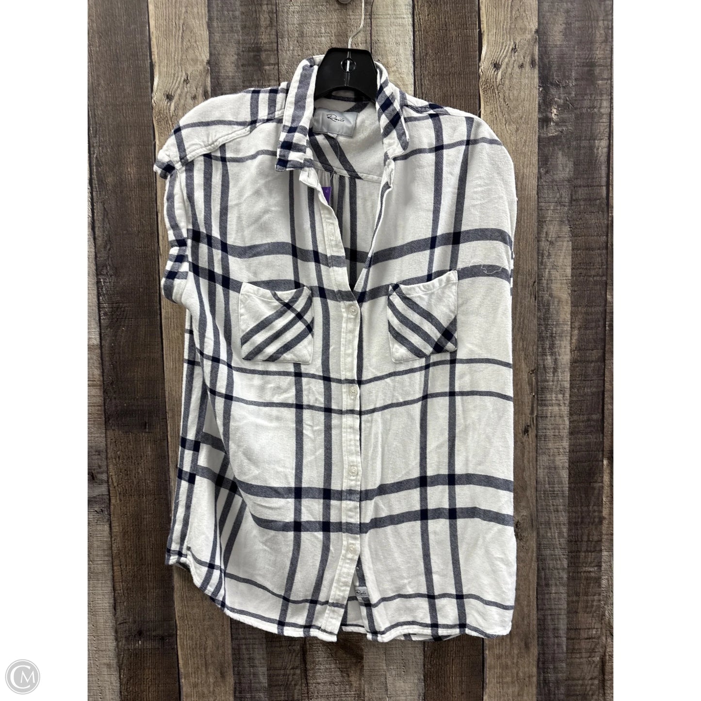 Top Short Sleeve By Rails In White, Size: M