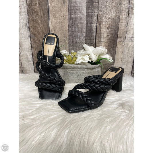 Sandals Heels Block By Dolce Vita In Black, Size: 6.5