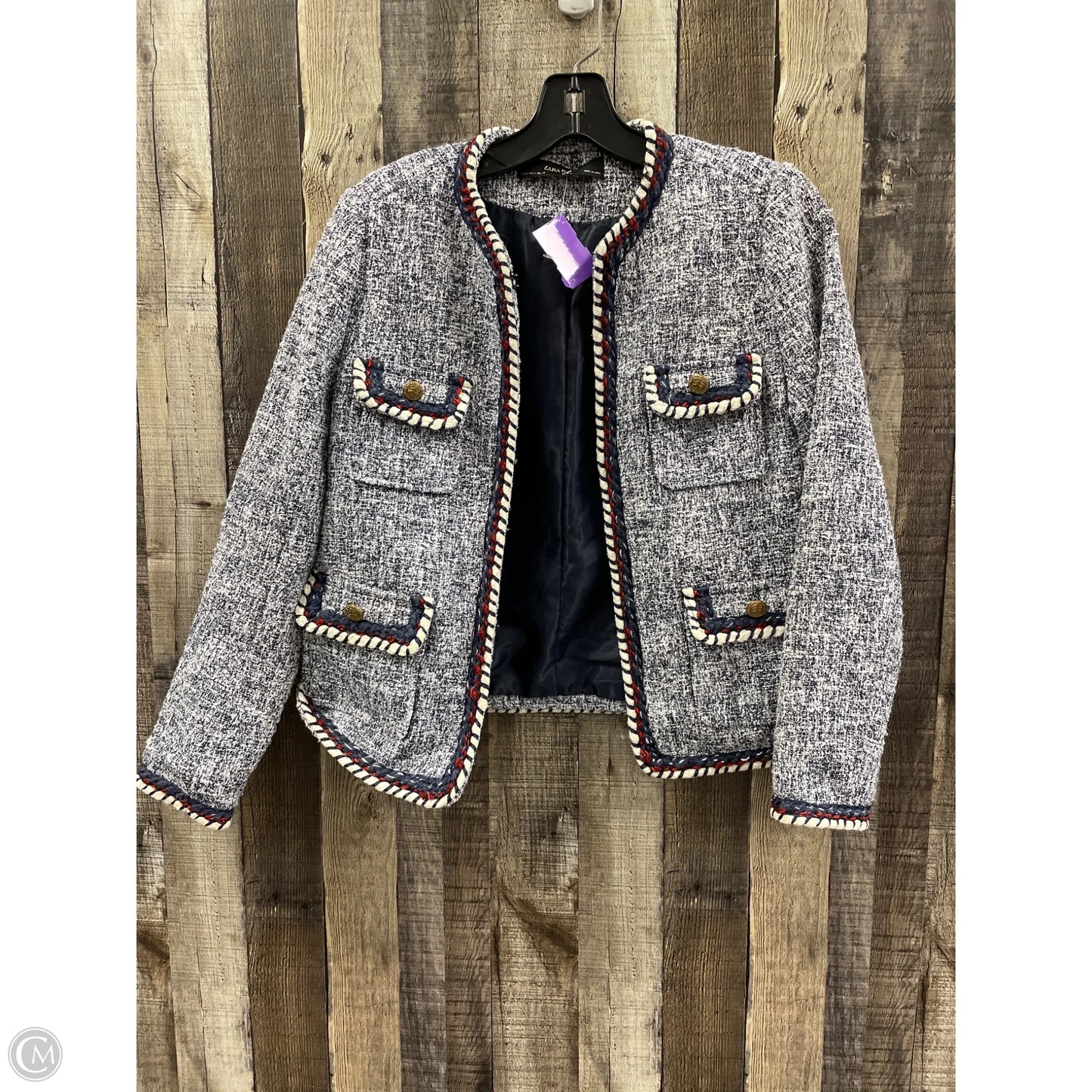 Blazer By Zara In Blue, Size: S