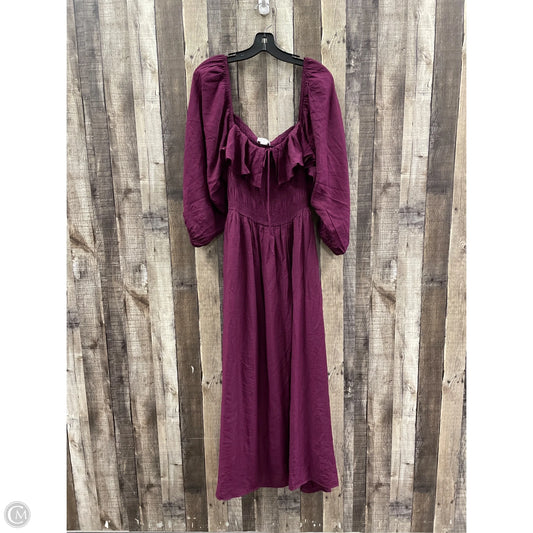 Dress Casual Maxi By Chicsoul In Purple, Size: 3x